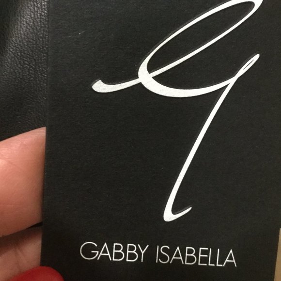 NWT Gabby Isabella faux leather skirt beautiful size medium with matching belt - Picture 3 of 8